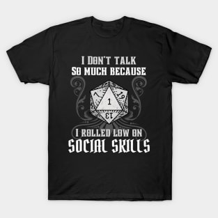 RPG Fun Social Competence Cube Gamer Pen T-Shirt